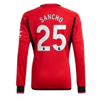 Dres Manchester United Jadon Sancho #25 Domáci 2023-24 Dlhy Rukáv